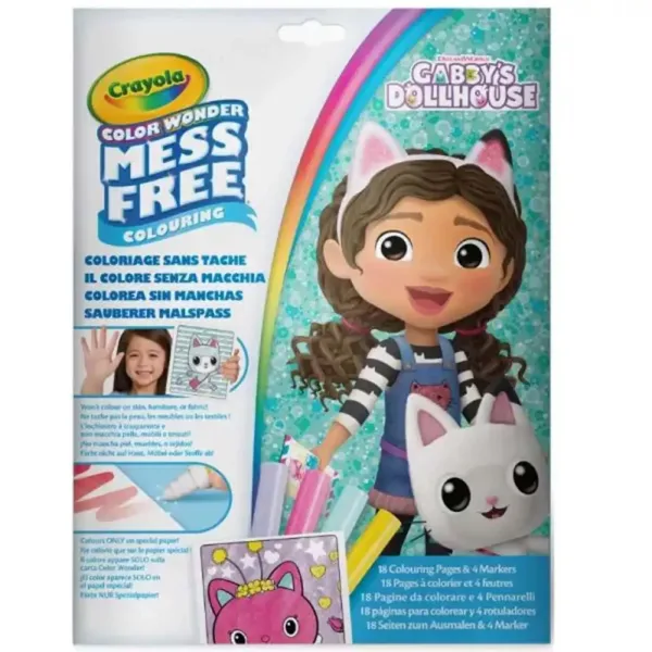 Crayola: Color Wonder - Gabis Puppenhaus, fleckenfreies Malset im Ordner Bild 1