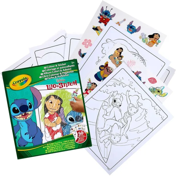 Crayola: Lilo & Stitch Mal- und Stickerbuch Bild 2