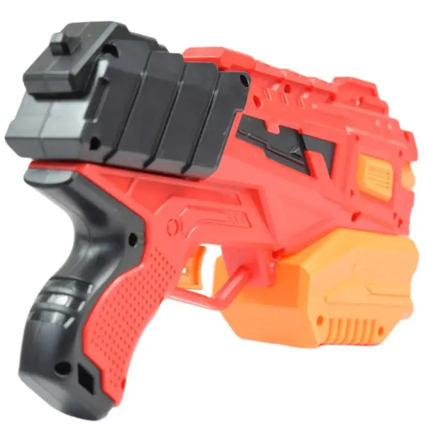Crazy Launcher: Manuelles Schaumstoffschießset mit Zielscheibe und Geschossen 24cm Bild 4