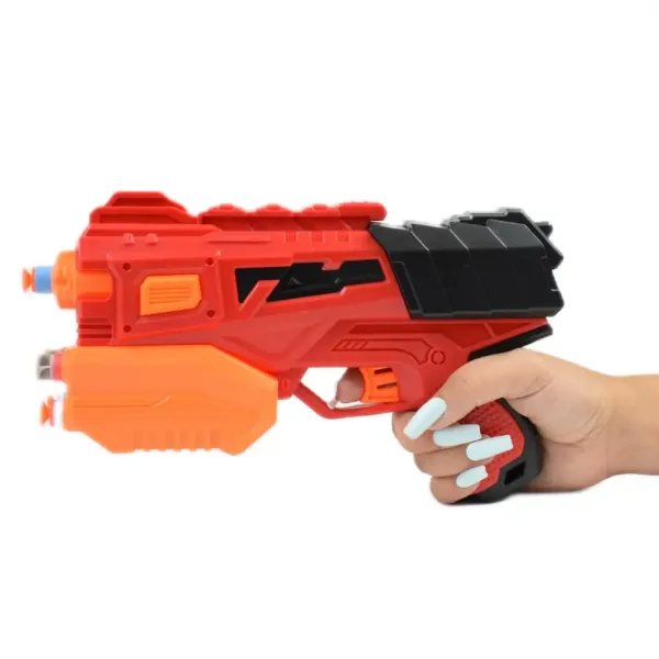 Crazy Launcher: Manuelles Schaumstoffschießset mit Zielscheibe und Geschossen 24cm Bild 6
