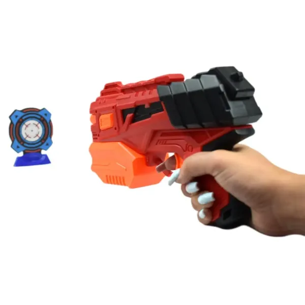 Crazy Launcher: Manuelles Schaumstoffschießset mit Zielscheibe und Geschossen 24cm Bild 8