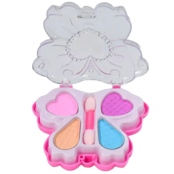 Cute Girl: Schminkset mit blumen- und schmetterlingsförmiger Schminkpalette und Zubehör Bild 2