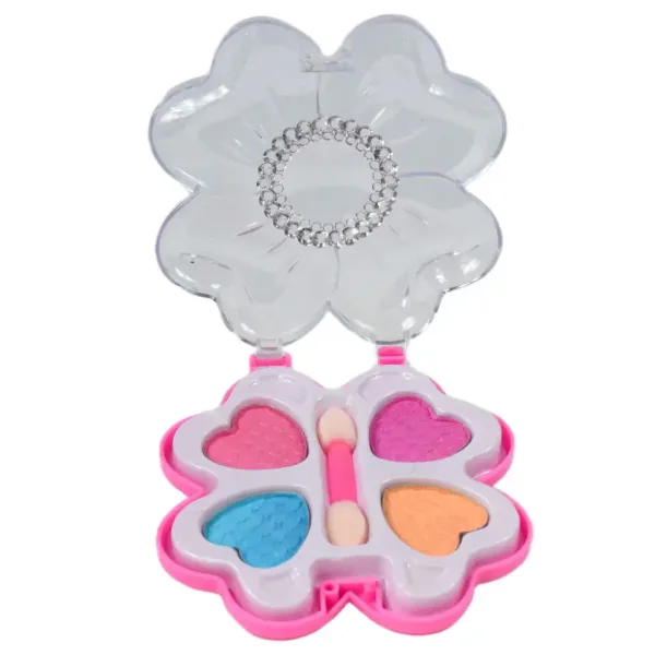 Cute Girl: Schminkset mit blumen- und schmetterlingsförmiger Schminkpalette und Zubehör Bild 3
