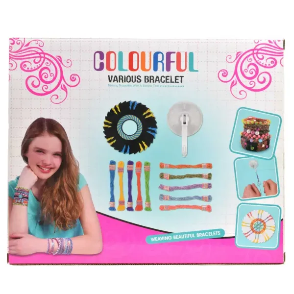 DIY Mach dein eigenes Armband Bastelset mit bunten Fäden und Perlen Bild 3