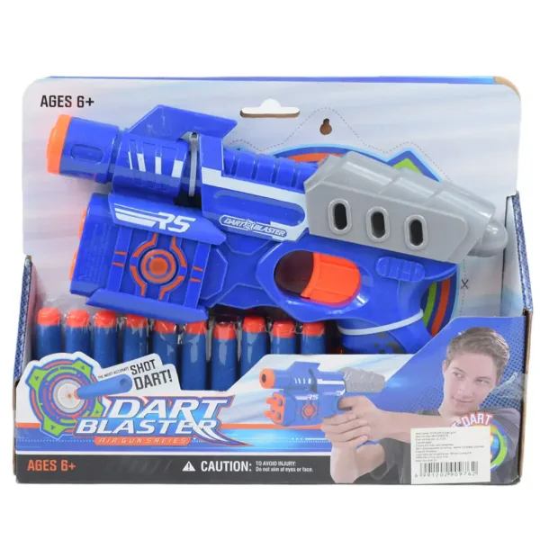 Dart Blaster: Manuelle Schaumstoffpistole mit einer Schussweite von 18 Metern, 24 cm. Bild 6