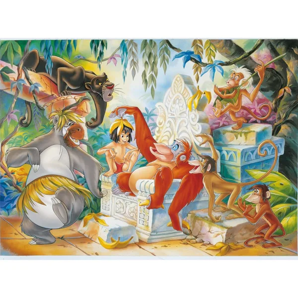 Das Dschungelbuch 2-in-1 Puzzle und Malbuch mit 108 Teilen, 50x35cm – Lisciani Bild 2