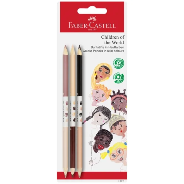 Faber-Castell: Children of the World hautfarbene Buntstifte, 3er-Set Bild 1