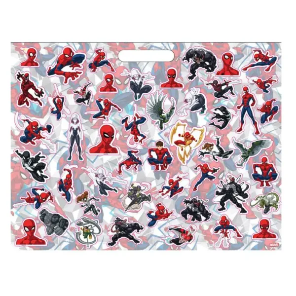 Der erstaunliche Spider-Man Malset mit Aufklebern und 3 Wachsmalstiften Bild 3