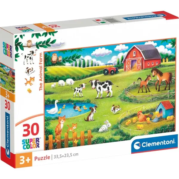 Der Bauernhof 30-teiliges Supercolor Puzzle - Clementoni Bild 1