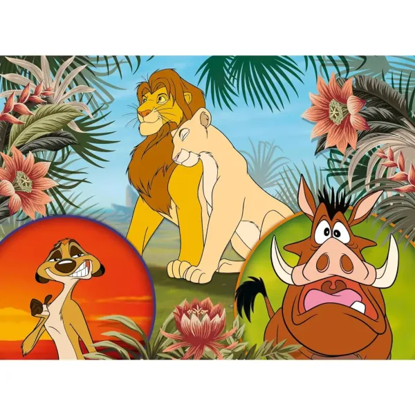 Der König der Löwen 2-in-1 24-tlg. Eco-Mini-Puzzle und Malbuch 35x25cm – Lisciani Bild 2