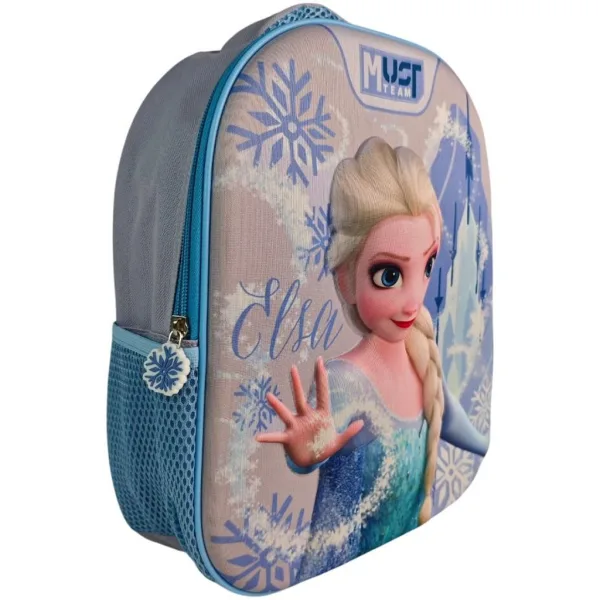 Must: Die Eiskönigin 3D-Motiv, abgerundeter Kindergarten-Rucksack, 26 × 10 × 32 cm Bild 2
