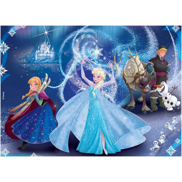 Die Eiskönigin 2-in-1 Puzzle und Malset, 24 Teile, 50x35 cm – Lisciani Bild 2