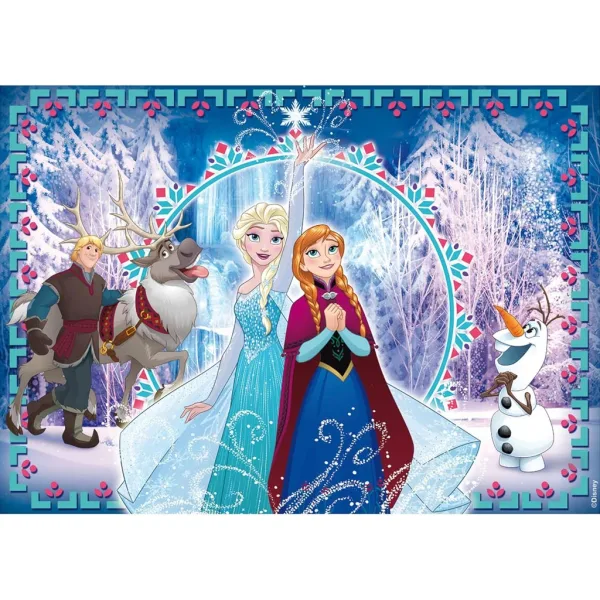 Die Eiskönigin 2-in-1 Puzzle und Malset mit 250 Teilen, 50x35cm – Lisciani Bild 2