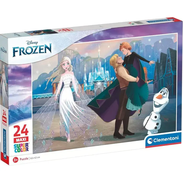 Die Eiskönigin 24-teilige Maxi Supercolor Puzzle - Clementoni Bild 1