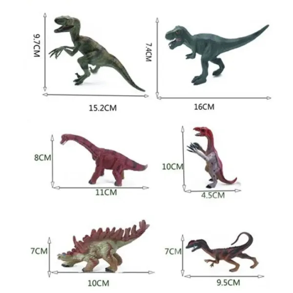 Dino World: 6-teiliges Dinosaurier-Set Bild 2