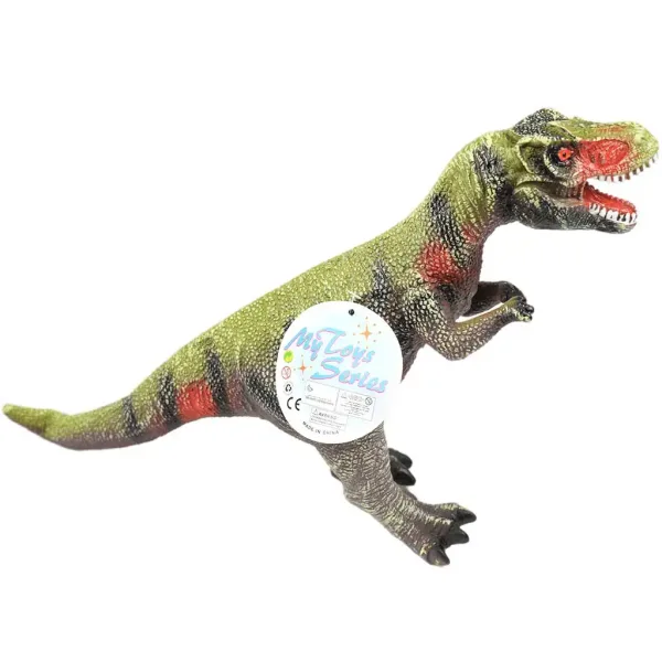 Dino World: Tyrannosaurus-Rex-Dinosaurierfigur aus Vinyl mit Geräuschfunktion und Baumwollfüllung, 35 cm Bild 2