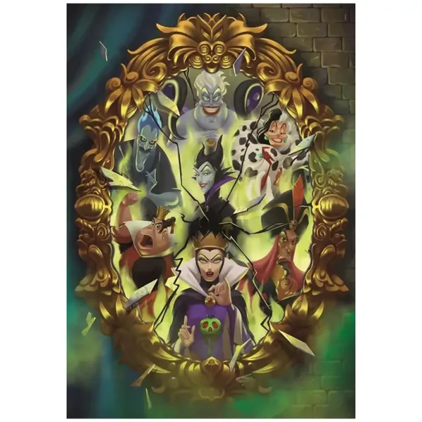 Disney+ - Bösewichte 1000-teilige Puzzle mit Poster - Clementoni Bild 2
