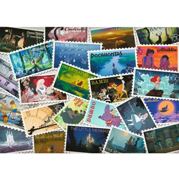 Disney Briefmarkensammlung 1000-teiliges Puzzle - Trefl Bild 2