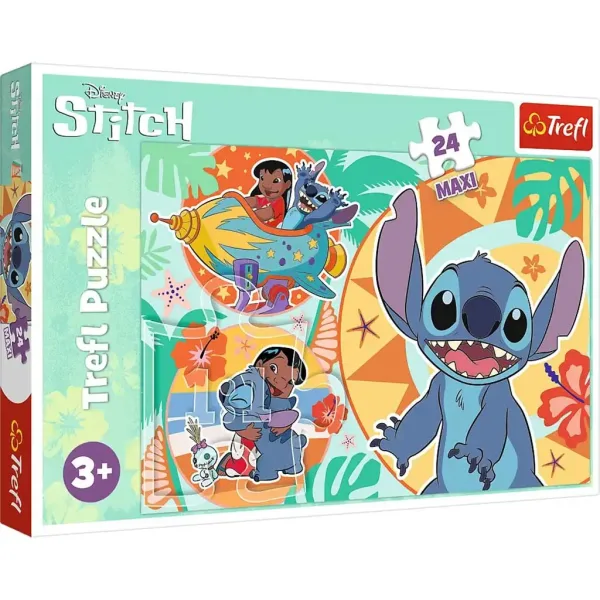 Disney: Lilo & Stitch ein glücklicher Tag 24-teiliges Maxi-Puzzle - Trefl Bild 1