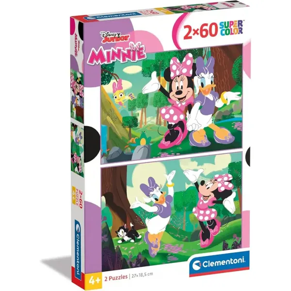 Disney Minnie Maus 2x60 Teile Supercolor Puzzle - Clementoni Bild 1