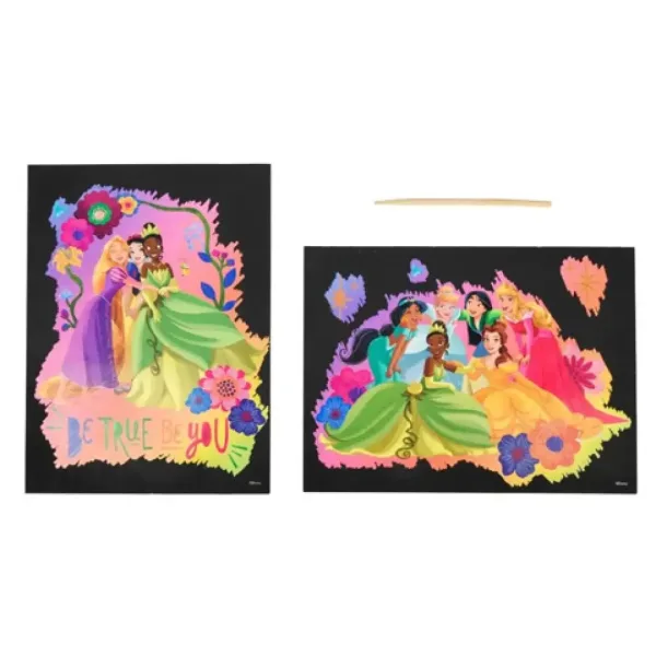 Disney Prinzessin: 2-teiliges Kratzbild-Set - Canenco Bild 2