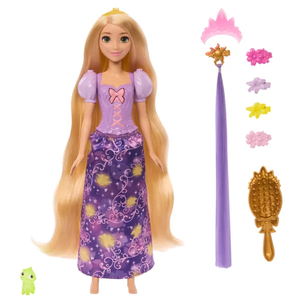 Disney Prinzessin Rapunzel Zauberpuppe mit Zubehör – Mattel Bild 3