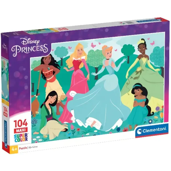 Disney+Prinzessinnen-Freundinnen 104-teiliges Maxi Supercolor Puzzle - Clementoni Bild 1