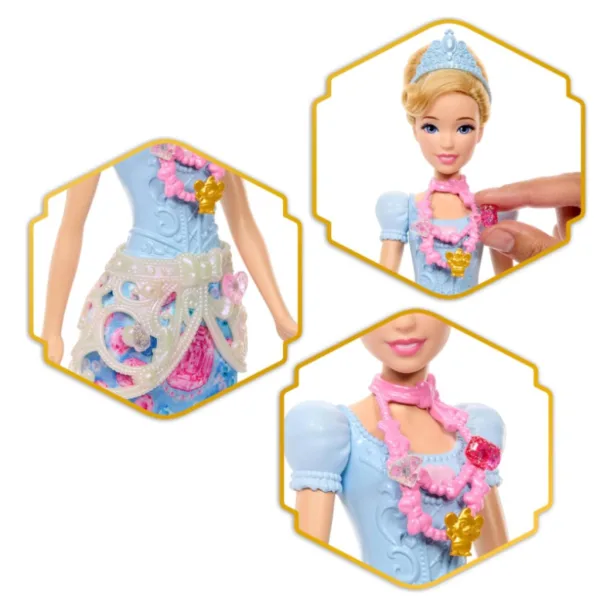 Disney Prinzessinnen: Überraschungspuppe mit großem Herzen – Cinderella – Mattel Bild 2