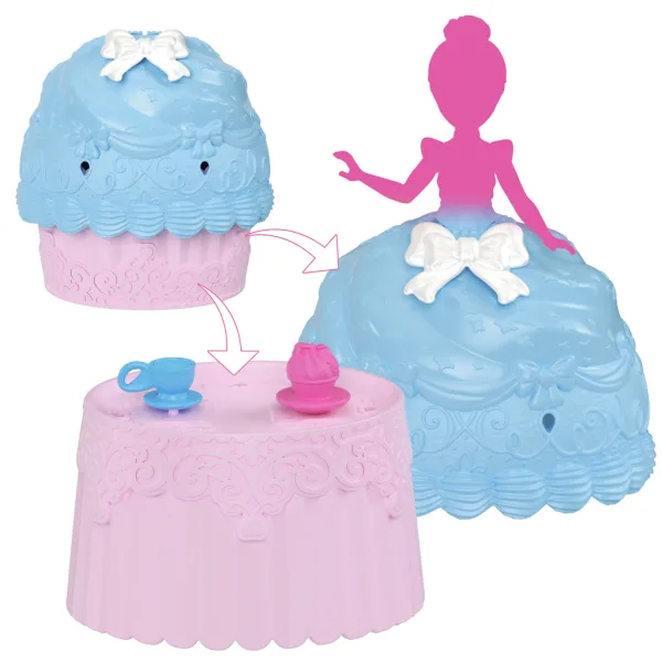 Disney Prinzessinnen: Mini Cupcake Überraschungspuppe 1 Stk. - Mattel Bild 2