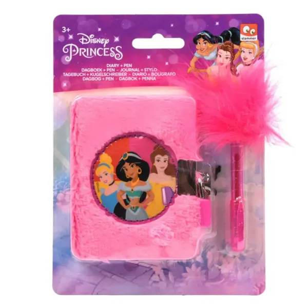 Disney+Prinzessinnen+Plüsch+Tagebuch+mit+Stift Bild 1