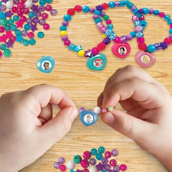 Disney Prinzessinnen Schmuck-Bastelset in diamantenförmiger Aufbewahrungsbox – Lisciani Bild 2