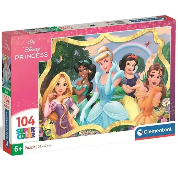 Disney+Prinzessinnen Wunderschöne Prinzessinnen Supercolor 104-teiliges Puzzle - Clementoni Bild 1