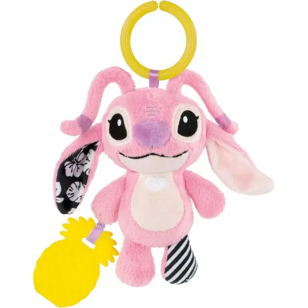 Disney Stitch Angel Plüsch mit Rassel und Beißring - Clementoni Baby Bild 2