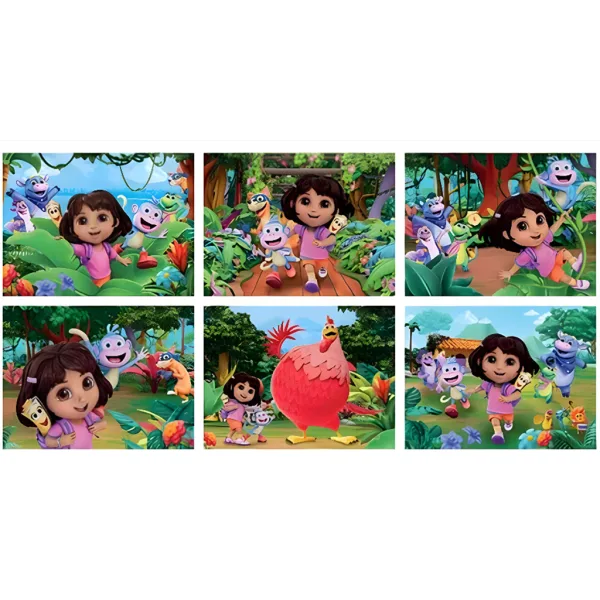 Dora die Entdeckerin 12-tlg. Märchenwürfel - Clementoni Bild 4