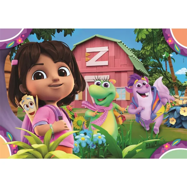 Dora die Entdeckerin 2x20-teiliges Supercolor Puzzle – Clementoni Bild 2