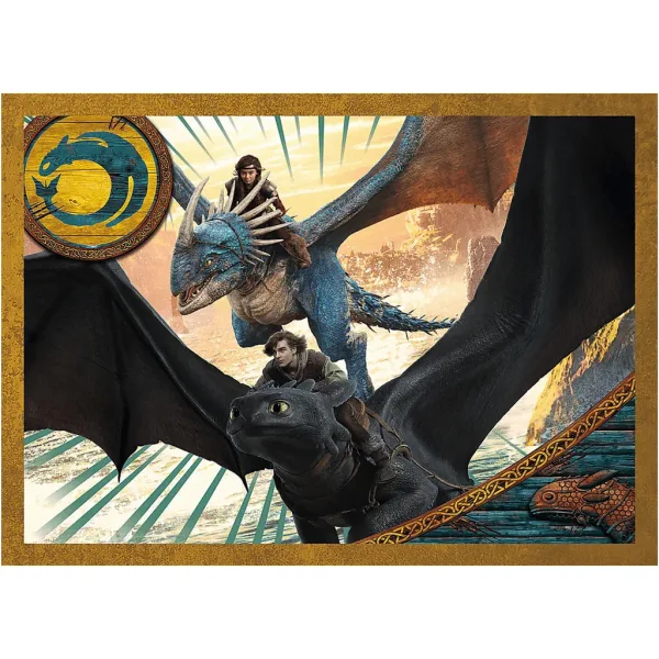 Drachenzähmen leicht gemacht 4-in-1 Puzzle – Trefl Bild 4