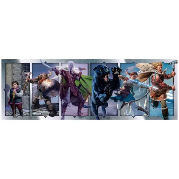 Dungeons & Dragons 1000-teilige Panorama-Puzzle mit Poster - Clementoni Bild 2