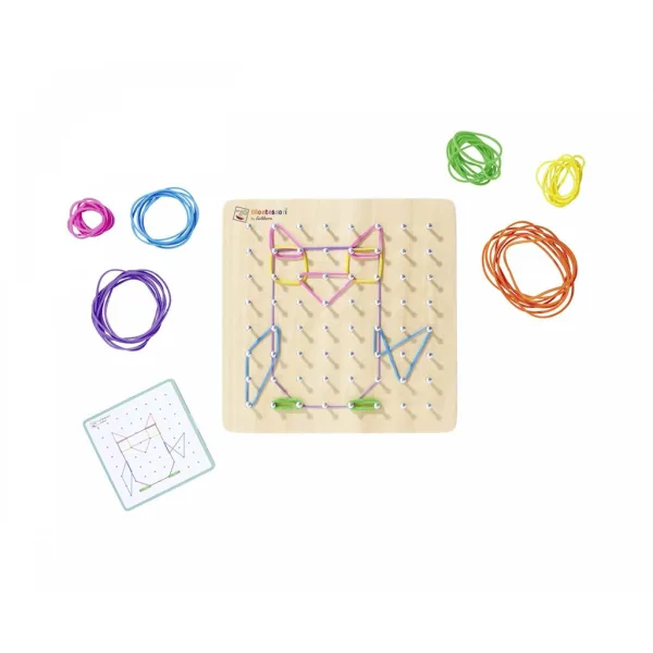 Eichhorn: Holz-Montessori-Geobrett – Entwicklung von Formen, Fantasie und Feinmotorik – Simba Toys Bild 2