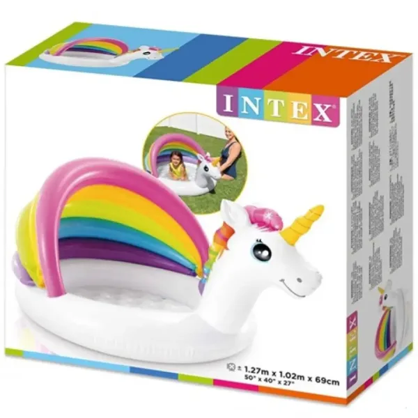 Einhorn-Babypool 127x102x69cm - Intex Bild 3