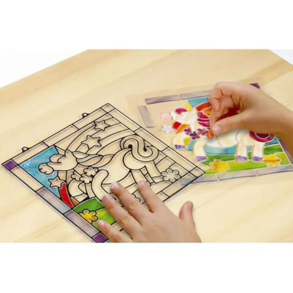 Einhorn-Buntglas-Bildherstellungsset - Melissa & Doug Bild 2