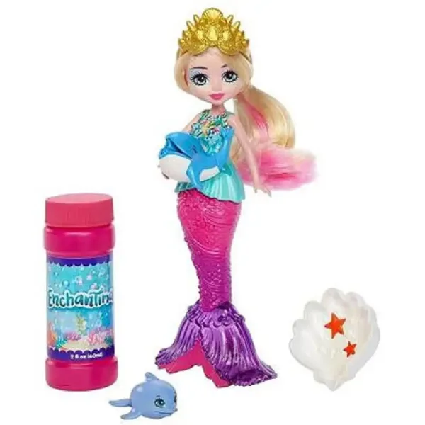 Enchantimals: Meerjungfrauenfigur mit Seifenblasenfunktion und Zubehör – Mattel Bild 2