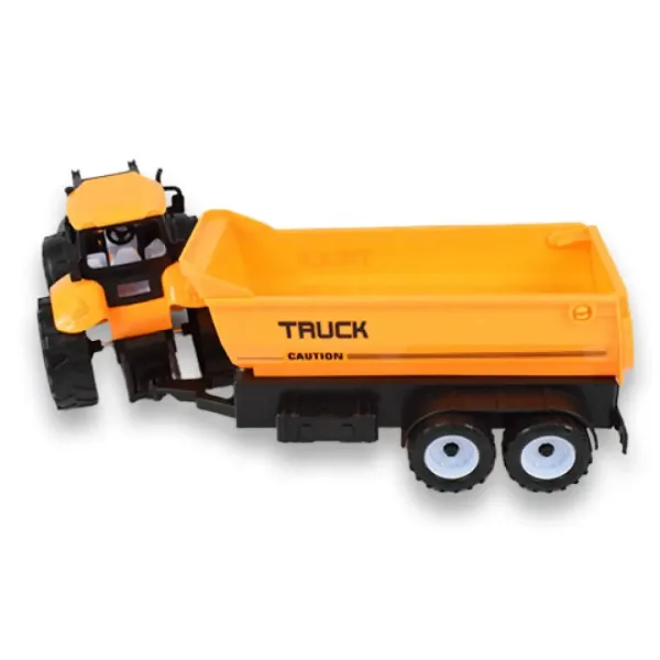 Engineering Truck: Baggertraktor Arbeitsmaschine mit Anhänger 45cm Bild 5