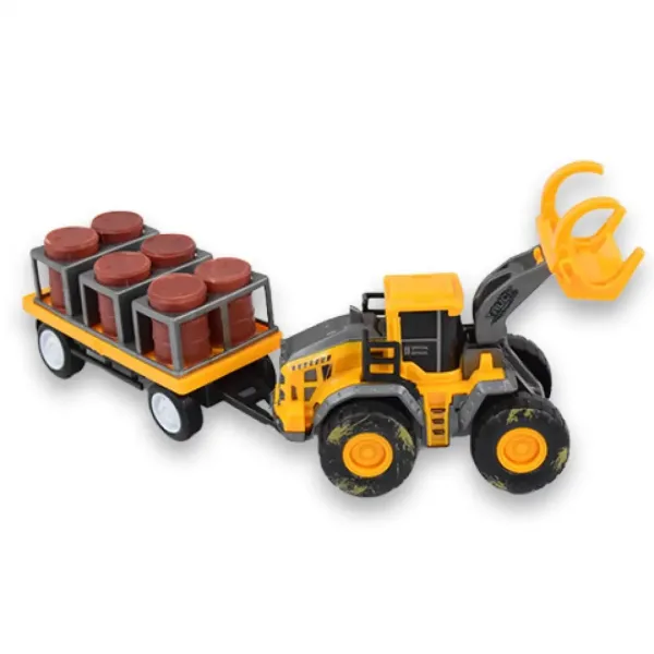 Engineering Truck: Traktor mit Ölfässern und Anhänger 24cm Bild 3