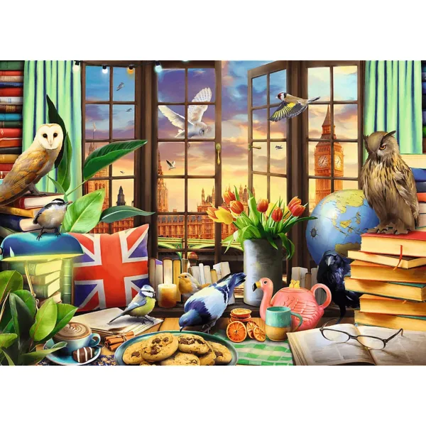 Englischer Nachmittag 1000-teiliges Premium Plus Quality Puzzle – Trefl Bild 2