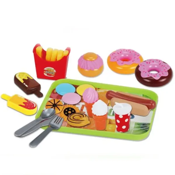 Essensset mit Donut und Hotdog Bild 2