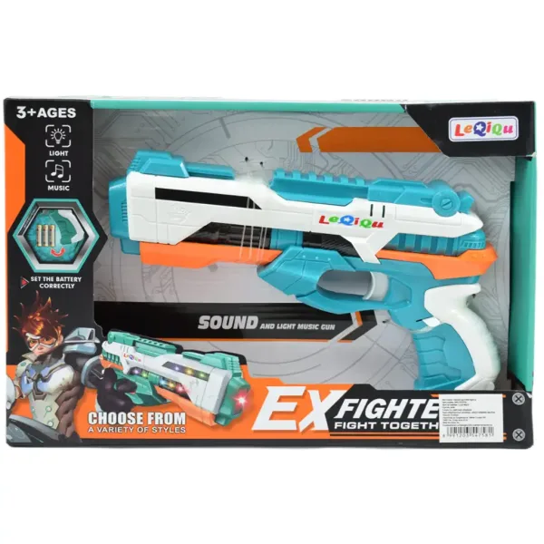 Ex Fighter: Elektrische Weltraumwaffe mit Licht und Ton 25cm Bild 3