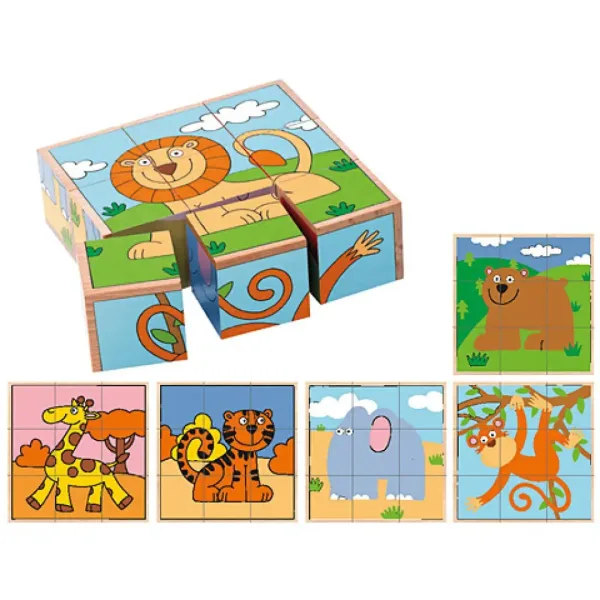 Exotische Tiere Holzpuzzle-Spiel Bild 2