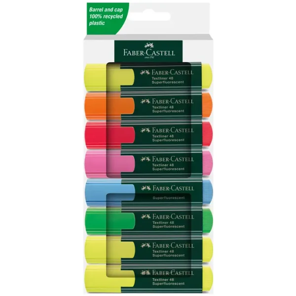 Faber-Castell: 1548 Fluoreszierend 8er-Set Textmarker Bild 1