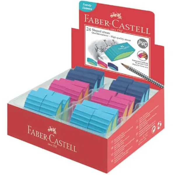 Faber-Castell: Bicolor Radiergummi in verschiedenen Farben, 1 Stück Bild 1