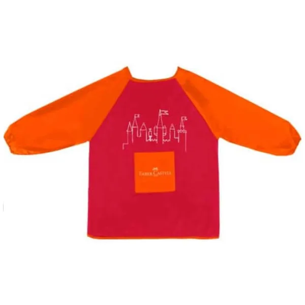 Faber-Castell: Malkittel für Kinder in Rot-Orange Bild 2